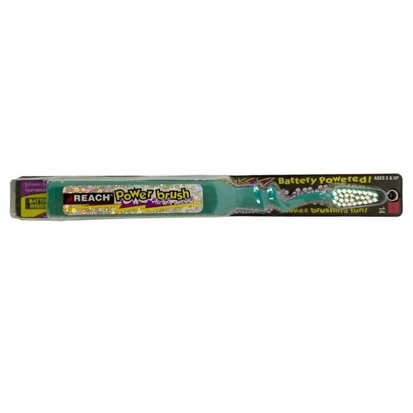 Vintage Reach Power Brush Battery-Powered Kids Toothbrush Soft Bristles 1998 - Picture 2 of 6